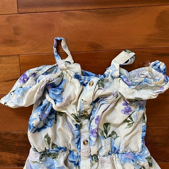 ⭐️3 for $22- Justice Flowered off Shoulders Dress - Picture 2 of 4